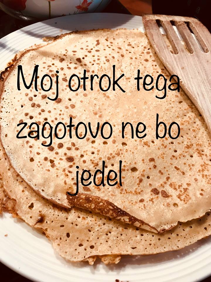 Moj otrok tega zagotovo ne bo jedel!