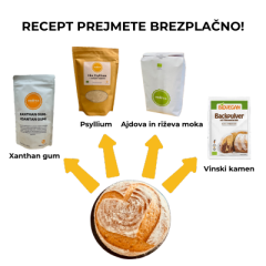 Paket za enostavno peko brezglutenskega kruha
