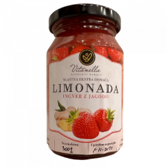 Domača limonada ingver z jagodo, 300 ml