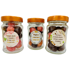Liofilizirano sadje v beli in temni čokoladi, 130 g