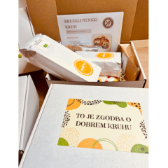 Darilni paket za peko brezglutenskega kruha - zgodba o dobrem kruhu