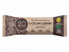 Eko temna gianduja, čokolada z lešniki, 45 g