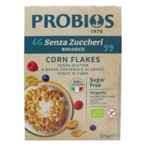 Koruzni kosmiči brez sladkorja Probios, BREZ GLUTENA eko, 375 g